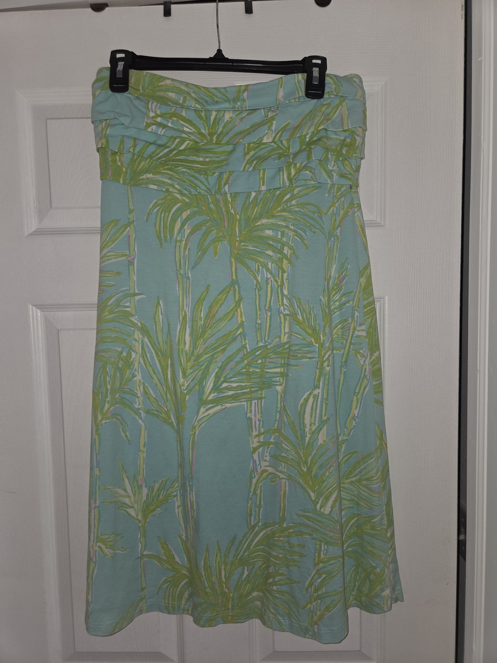 Lilly Pulitzer Mint Green and Lime Palm-Print Dress